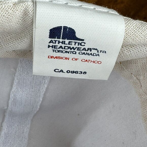 Hockey Hall Of Fame Vntg SnapBack Trucker Hat White Cotton Poly Deadstock NOS - Picture 6 of 6